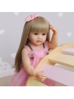 Силіконова колекційна лялька Реборн Reborn Doll Дівчинка Аля 55 см (444)