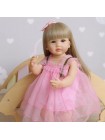 Силіконова колекційна лялька Реборн Reborn Doll Дівчинка Аля 55 см (444)