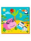 М'які пазли "Бегемот і зебра" Vladi Toys VT1109-04 25 ел