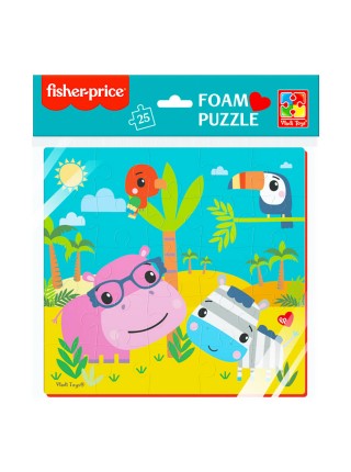 М'які пазли "Бегемот і зебра" Vladi Toys VT1109-04 25 ел
