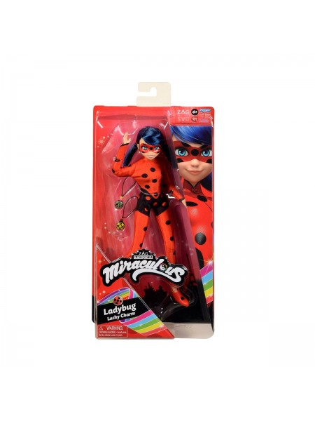 Лялька з аксесуарами Miraculous Леді Баг і талісман удачі 26 см Різнобарвний KD117837