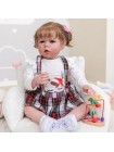Силіконова колекційна лялька Reborn Doll Дівчинка Поліна Вінілова Лялька Висота 75 см (493)