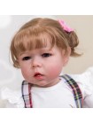 Силіконова колекційна лялька Reborn Doll Дівчинка Поліна Вінілова Лялька Висота 75 см (493)