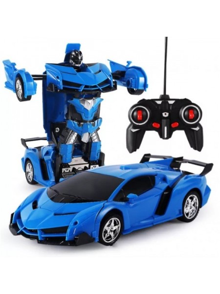 Робот трансформер Оптимус Прайм SV Toys На Радіокеруванні Ламборгіні С Світлом І Звуком Синя (523)