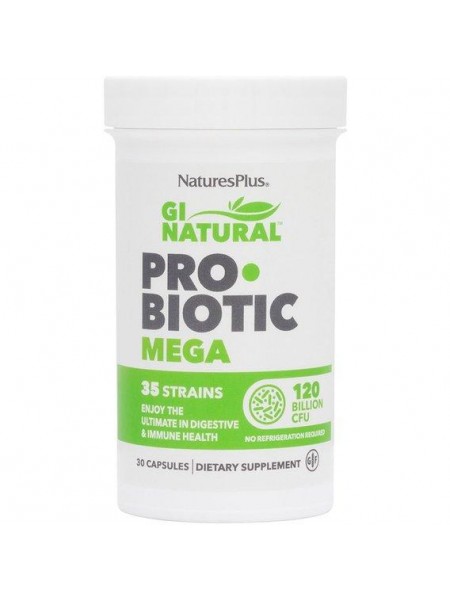 Пробиотик Nature's Plus NTP43902 Probiotic Mega 120 Billion CFU 30 Caps