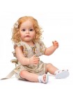 Силіконова колекційна лялька Reborn Doll Роксі Вінілова Висота 55 см (622)