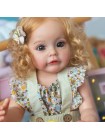 Силіконова колекційна лялька Reborn Doll Роксі Вінілова Висота 55 см (622)