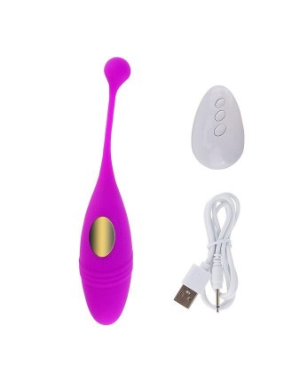 Фіолетове віброяйце We Love з дистанційним керуванням USB