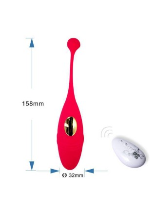 Віброяйцо We Love Vibrador Egg з пультом дистанційного керування червоне USB