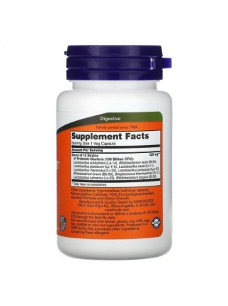 Пробиотик NOW Foods Probiotic-10 100 billion 60 Veg Caps