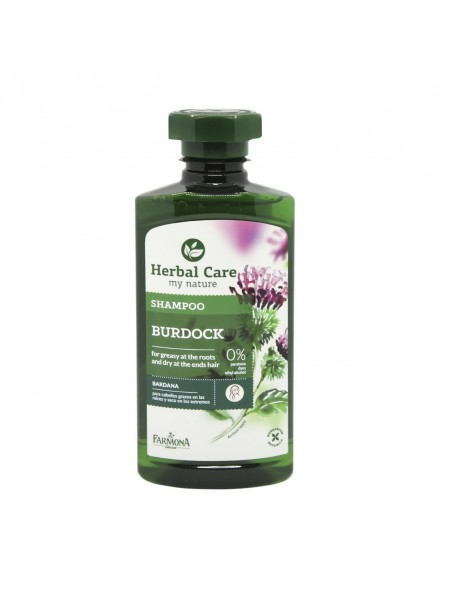 Шампунь для жирного волосся Реп'яховий Herbal Care Farmona 330 мл