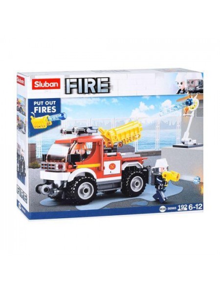 Конструктор Sluban Fire Пожежна машина M38-B0965 192 деталей Різнобарвний