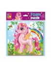 М'які пазли "Рожевий єдиноріг" Vladi Toys VT1109-06 22 х 23 см