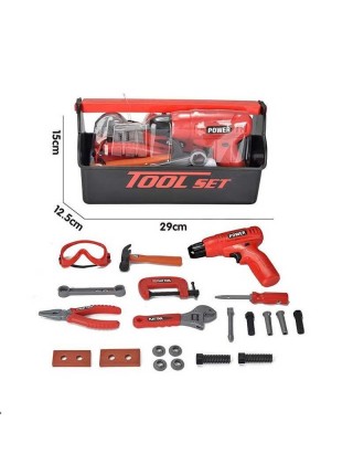 Ігровий набір Tool Set Інструменти 8 предметів Black and Red (95120)