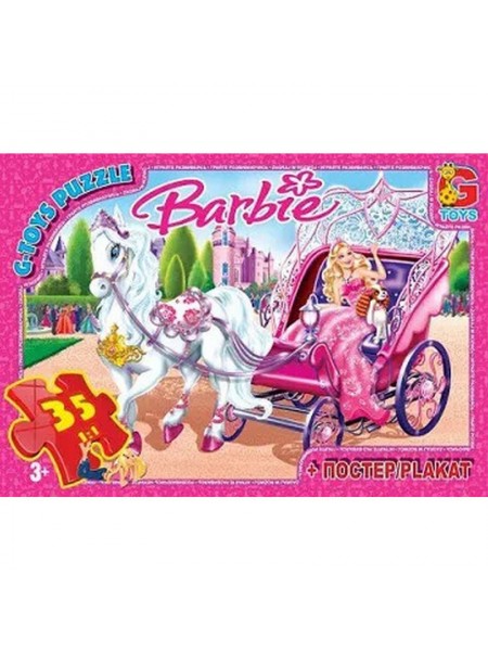 Пазли дитячі "Barbie" G-Toys BA006 35 елементів