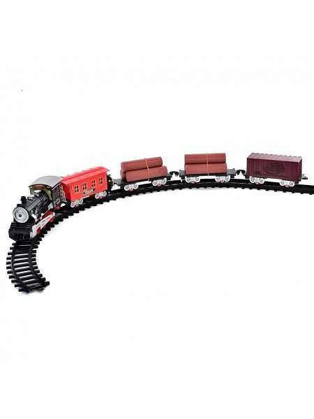 Залізниця Yufeng Train 21 деталь 4 вагони Чорно-червоний (154371)