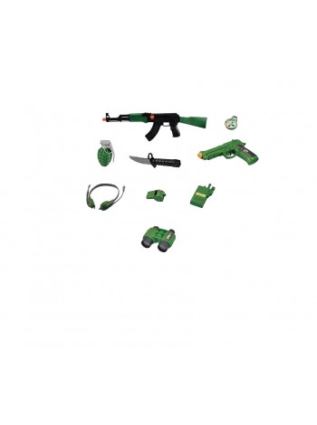 Ігровий військовий набір Chengmei Toys Elite Troops 9 предметів Зелений (120777)