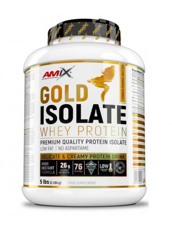 Протеин Amix Nutrition Gold Whey Protein Isolate 2280 g /76 servings/ Chocolate Peanut butter