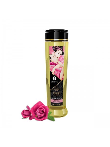 Масажна олія Shunga Aphrodisia — Roses 240 мл натуральне зволожувальне