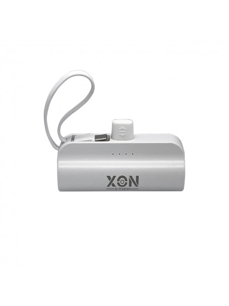Портативна мінібатарея XON PowerBank MiniCharge 5000 mAh Lightning + USB Type-C Білий (DC5LC 6761)