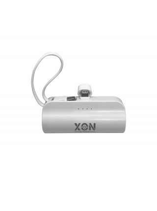 Портативна мінібатарея XON PowerBank MiniCharge 5000 mAh Lightning + USB Type-C Білий (DC5LC 6761)