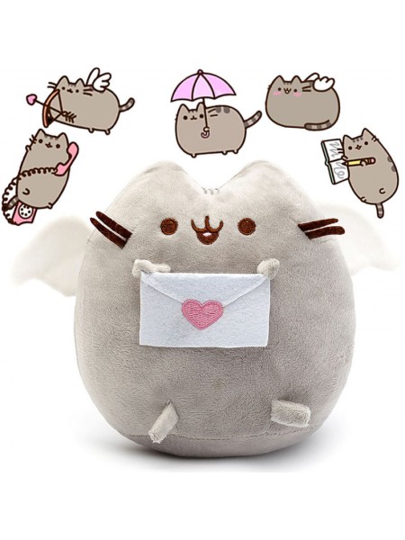 Комплект 2Life М'яка іграшка Pusheen cat 12х15 см і Набір 5 шт. багаторазових наклейок v-12317