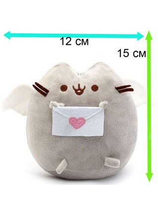 Комплект 2Life М'яка іграшка Pusheen cat 12х15 см і Набір 5 шт. багаторазових наклейок v-12317