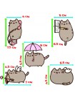 Комплект 2Life М'яка іграшка Pusheen cat 12х15 см і Набір 5 шт. багаторазових наклейок v-12317