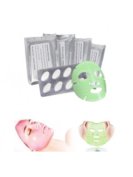 Колагенові таблетки для виробництва гідрогелевих масок SUNROZ Face Mask для обличчя в домашніх умовах (32 шт.)