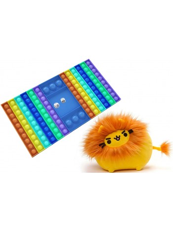 Комплект іграшок 2Life М'яка іграшка Pusheen cat 10х7 см і Pop It v-12429