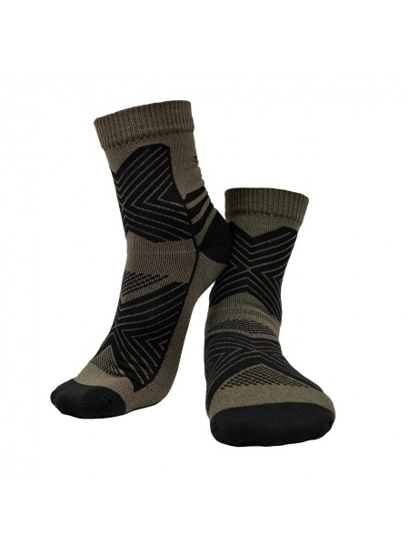 Літні термошкарпетки Tribe Trekking Summer T-KB-0005 41-43 Olive-Black