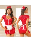 Еротичний костюм медсестри JSY 8305 One Size Red-White