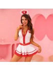Еротичний костюм медсестри JSY 8306 One Size White-Red
