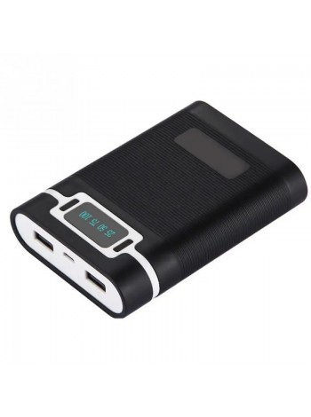 Корпус Power Bank під акумулятори Power 4x18650 max 10000 mA Чорний (M08C225W)