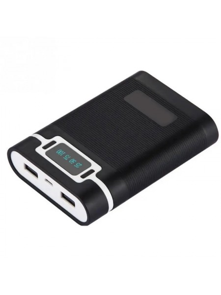 Корпус Power Bank під акумулятори Power 4x18650 max 10000 mA Чорний (M08C225W)