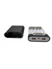 Корпус Power Bank під акумулятори Power 4x18650 max 10000 mA Чорний (M08C225W)