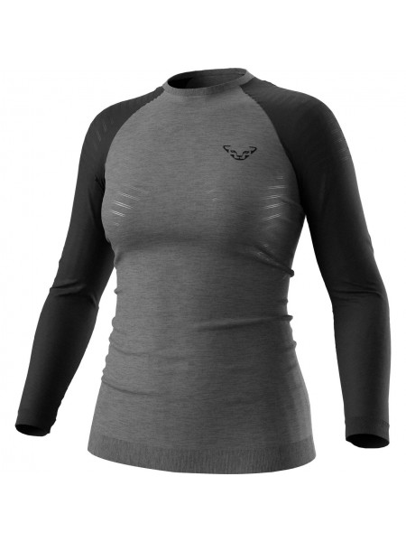 Термокофта Dynafit W Tour Light Merino L S Tee XS Сіро-чорний (1054-016.002.2060)