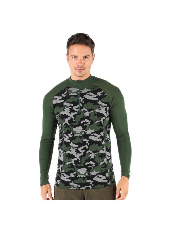 Термокофта Woolona Asker Zip M Різнобарвний (WOO-ASKER —ZIP-GR-M)