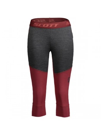 Термоштаны Scott W Defined Merino S Red Dark Grey (1081-277794.7051.006)