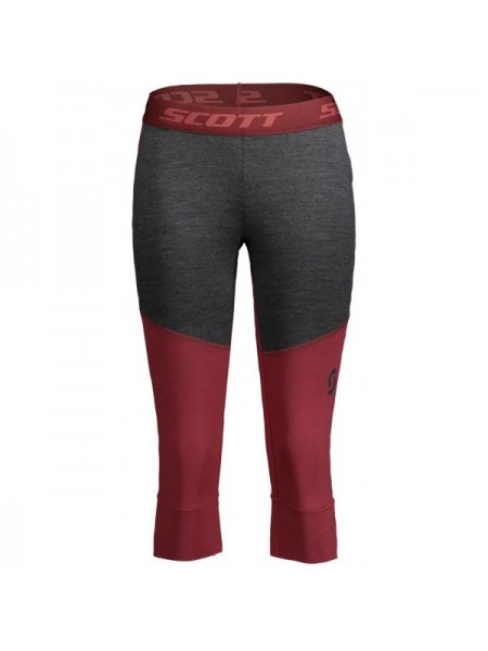 Термоштаны Scott W Defined Merino S Red Dark Grey (1081-277794.7051.006)