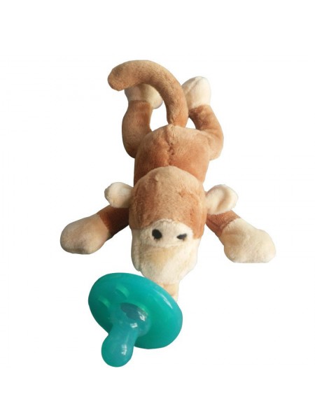 Соска-пипка SUNROZ для немовлят з м'якою іграшкою-тримачем Марти-шка (SUN1266)