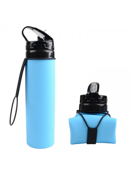 Складана пляшка для води iFDA 600 мл Синій (HbP050356)