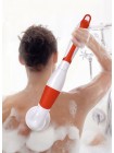 Багатофункціональна електрична щітка CNAIER AE-8285 для ванни масажер для шкіри 4 в 1 Біло-Червоний (SUN1367)