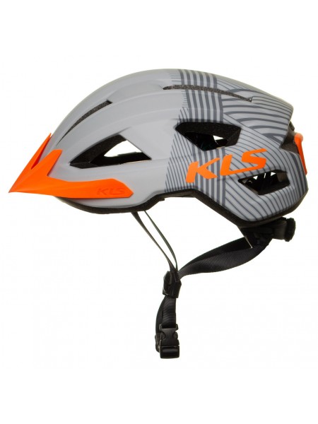 Шолом велосипедний KLS Daze M/L 55-58 см Grey-Orange (8585019399137)