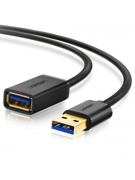 USB-кабель подовжувач Ugreen USB 3.0 US129 AM / AF штекер — гніздо 1.5 м Чорний (30126)