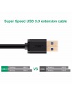 USB-кабель подовжувач Ugreen USB 3.0 US129 AM/AF штекер — гніздо 1.5 м Чорний (30126) 30127, 1, 3