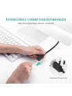 USB-кабель подовжувач Ugreen USB 3.0 US129 AM/AF штекер — гніздо 1.5 м Чорний (30126) 30127, 1, 3