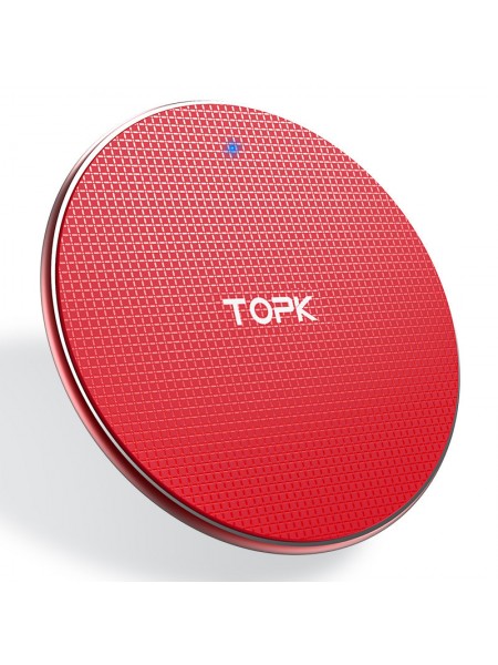 Бездротовий зарядний пристрій Topk Wireless Charger B01W Red (4129546872)