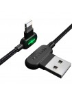 Кабель Lightning Mcdodo з двостороннім USB роз'ємом LED-індикацією для заряджання та передавання даних (Чорний, 3 м)