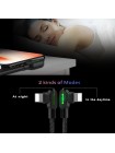 Кабель Lightning Mcdodo з двостороннім USB роз'ємом LED-індикацією для заряджання та передавання даних (Чорний, 3 м)